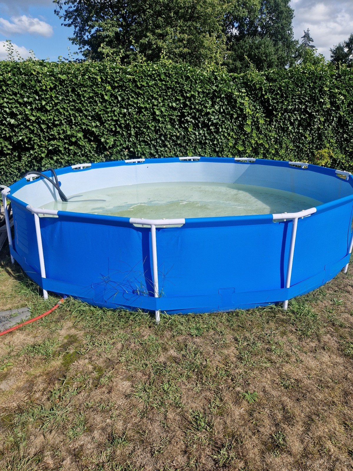 zwembad   rond  3.60  meter, Tuin en Terras, Ophalen, Gebruikt, Minder dan 80 cm, Rond
