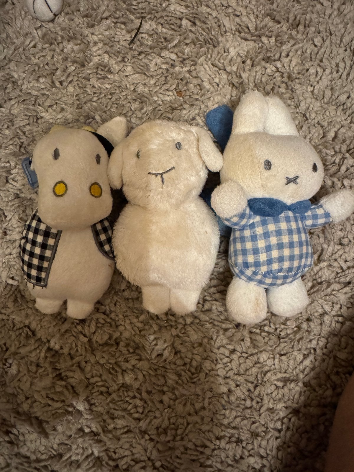 Set van 3 Nijntje knuffels, Gebruikt, Overige merken, Konijn, Nijntje