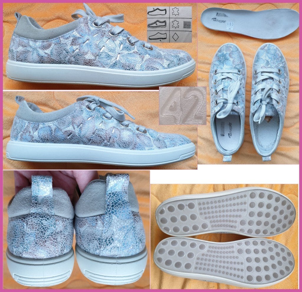 NATUFORM echt leren sneakers meerkleurig maat 42 zgan, Kleding | Dames, Schoenen, NATUFORM, Ophalen of Verzenden, Grijs, Sneakers of Gympen
