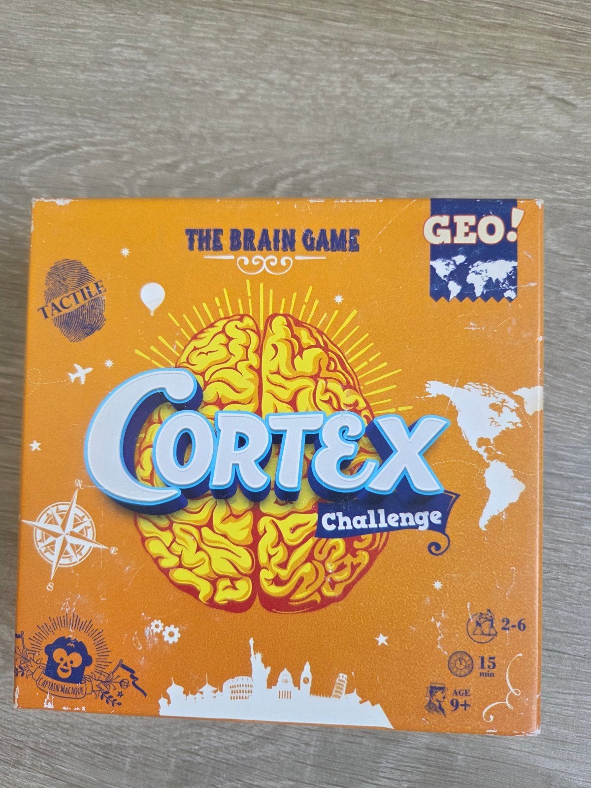 Cortex Challenge GEO! The Brain Game - Geografisch Spel, Vijf spelers of meer, Ophalen of Verzenden, Gebruikt, Asmodee