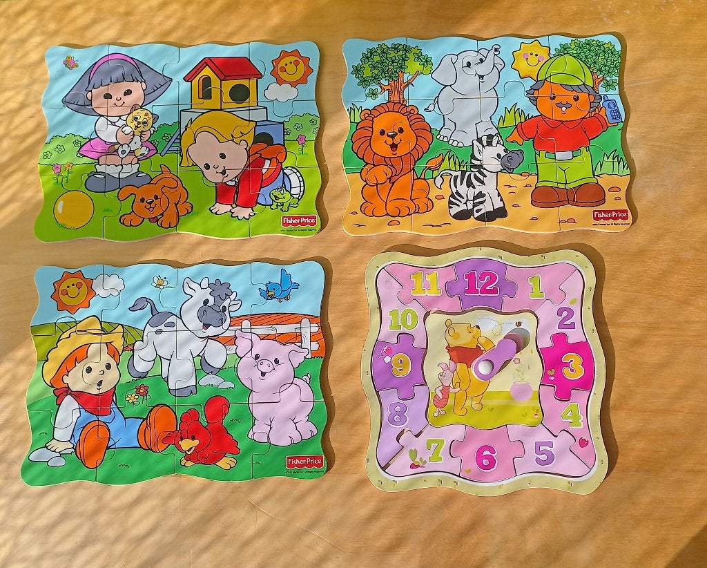 Houten puzzels Fischer Price, Ophalen of Verzenden, Zo goed als nieuw, Speelset