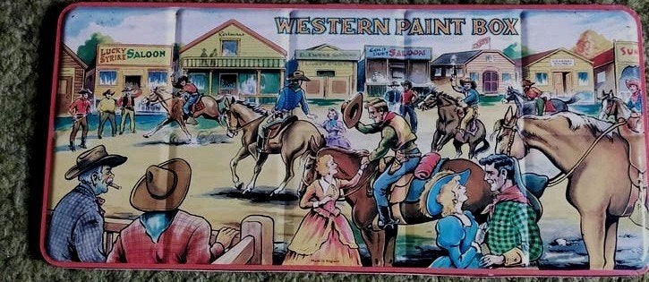 Vintage Western Paint Box - Schige London, Ophalen
