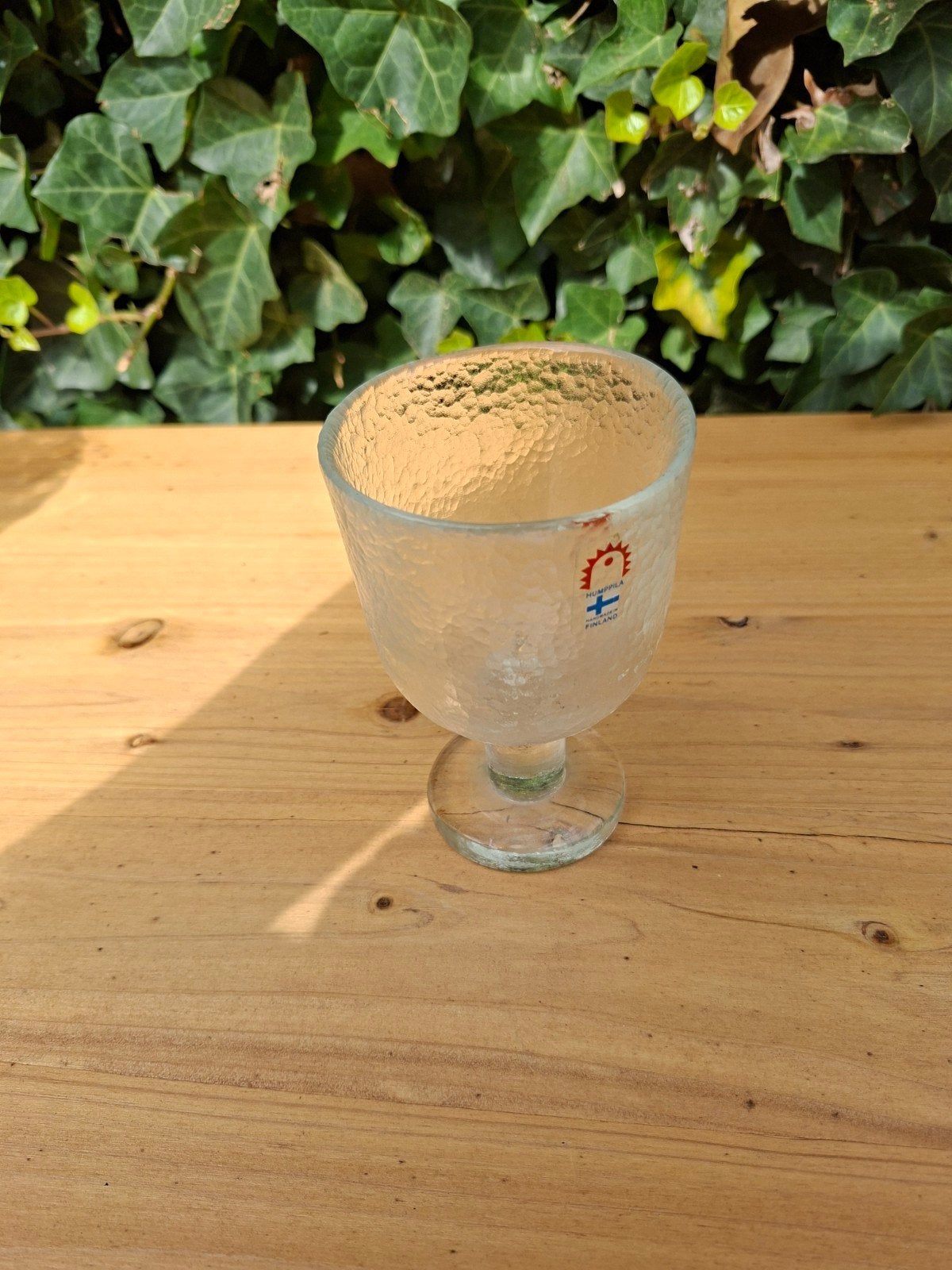 Vintage Iittala Finland Kastehelmi Glazen Beker, Ophalen