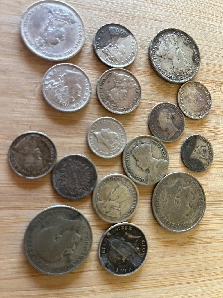 Muntenverzameling zilver Engeland en Canada, Ophalen of Verzenden, Overige landen, Zilver
