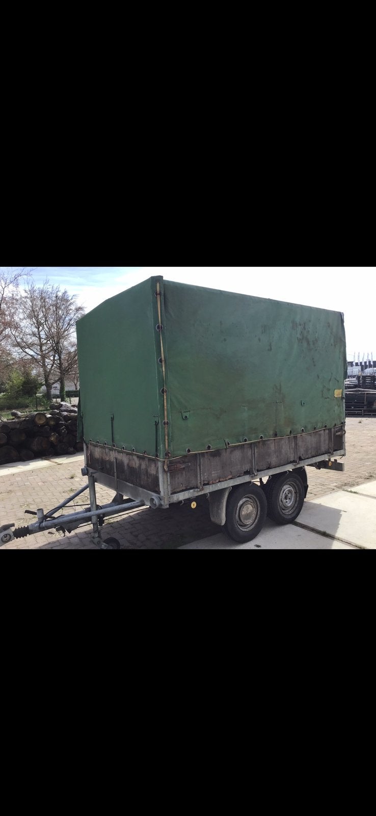 Op ’t Veld A70 huifaanhanger – tandemasser – 2000 kg, Ophalen, Gebruikt