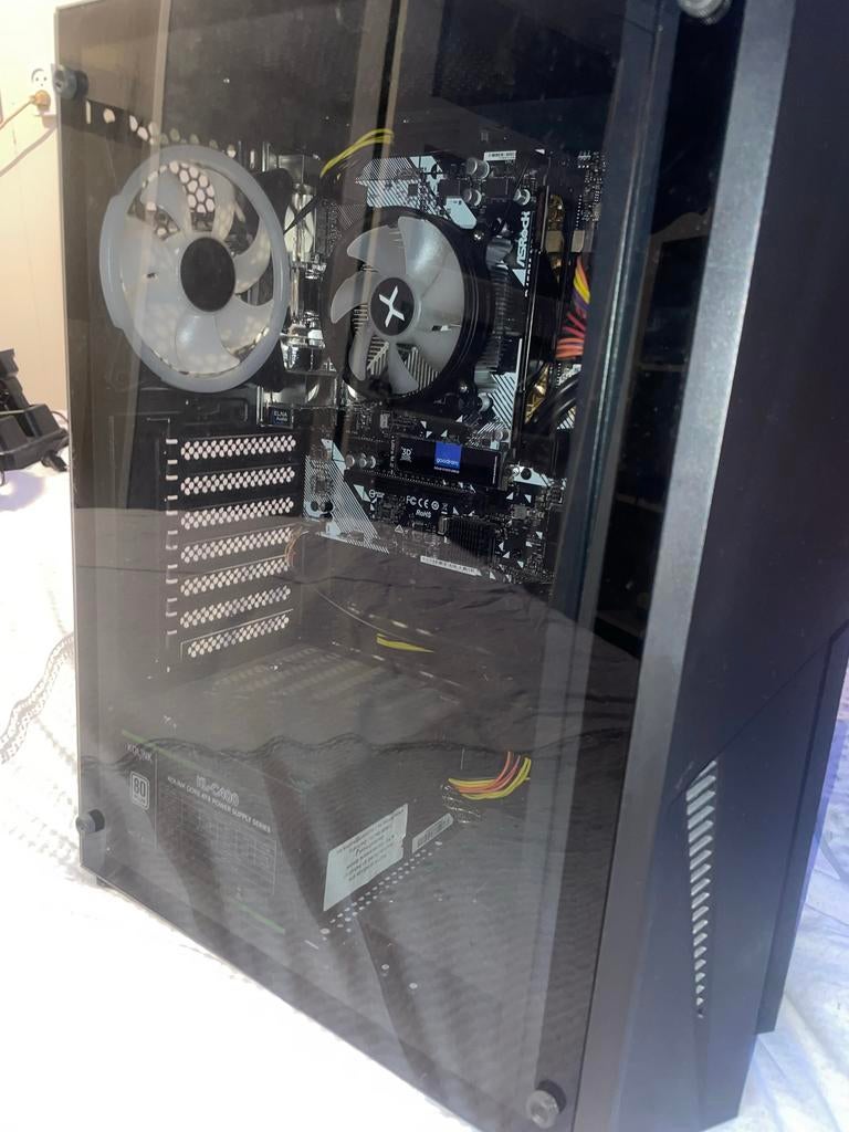 Complete Gaming Setup: ASRock PC, AOC Monitor, Thrustmaster, Computers en Software, Desktop Pc's, Ophalen, Zo goed als nieuw, Gaming