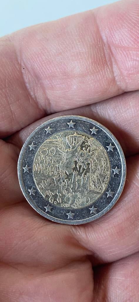 munt:  2,- €  DUITSLAND  ‘VAL BERLIJNSE MUUR’  D, Postzegels en Munten, Ophalen of Verzenden, Duitsland, 2 euro, Losse munt
