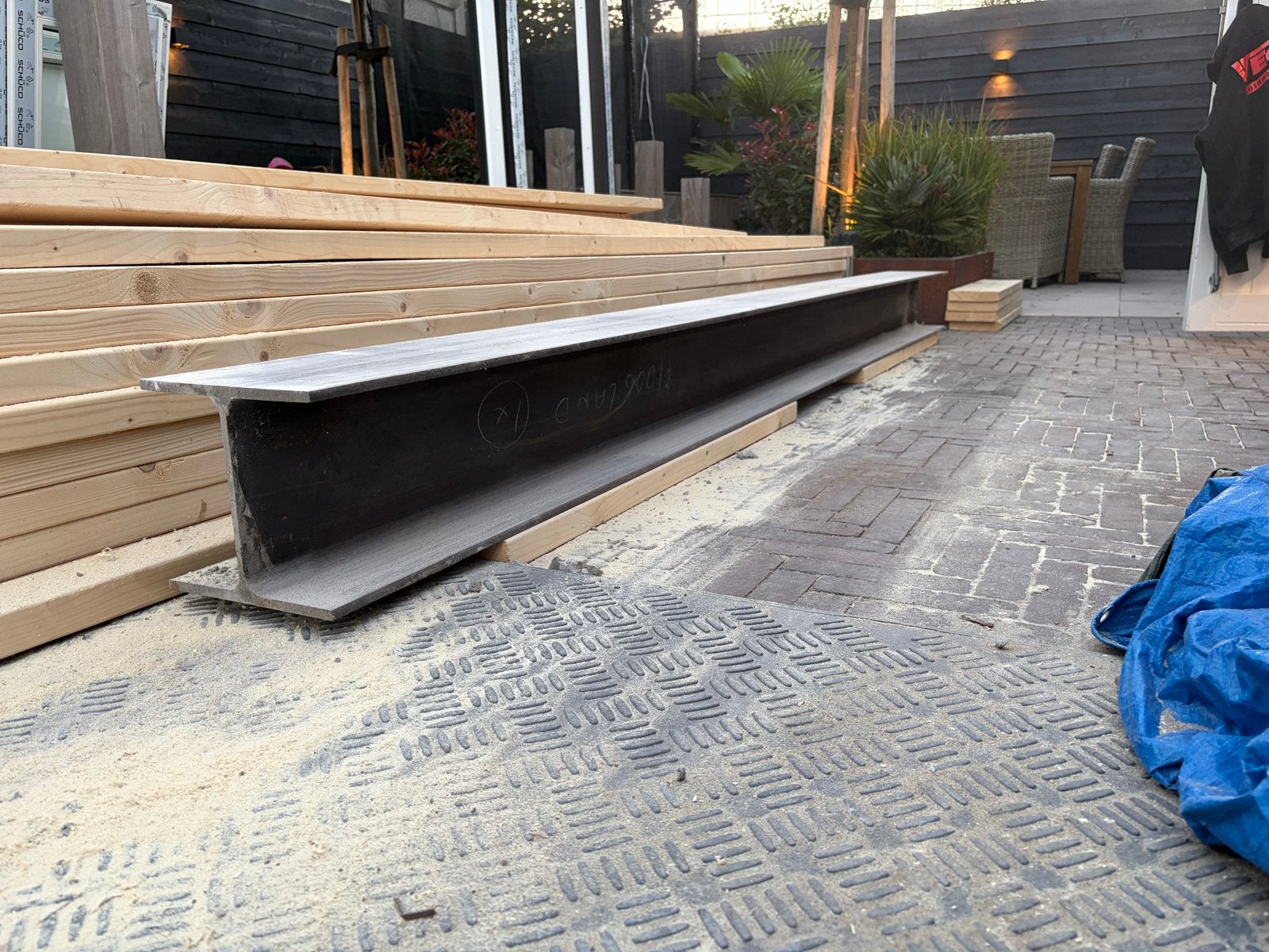 Stalen H-balk / I-profiel - 290 cm lang, Ophalen, Gebruikt, IJzer