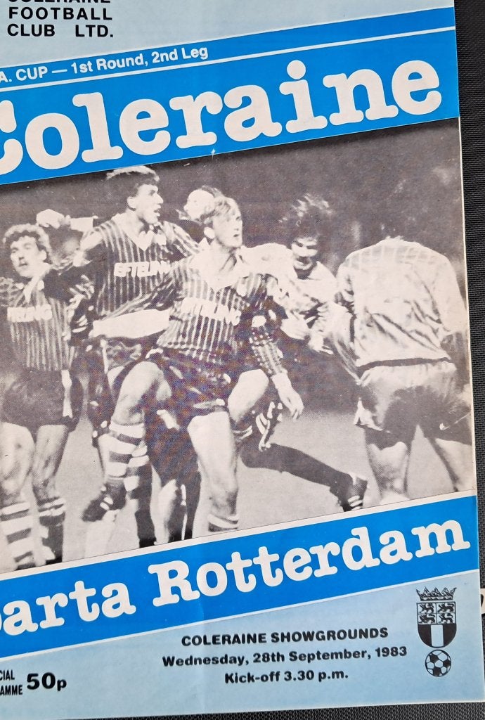 Coleraine FC - Sparta 1983/1984 Europa Cup III, Verzamelen, Sportartikelen en Voetbal, Ophalen of Verzenden, Zo goed als nieuw