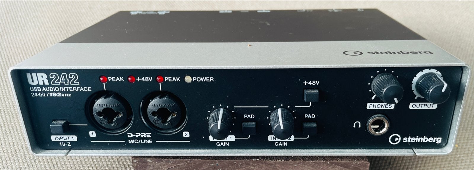 Steinberg UR242 USB Audio Interface, Ophalen of Verzenden, Gebruikt