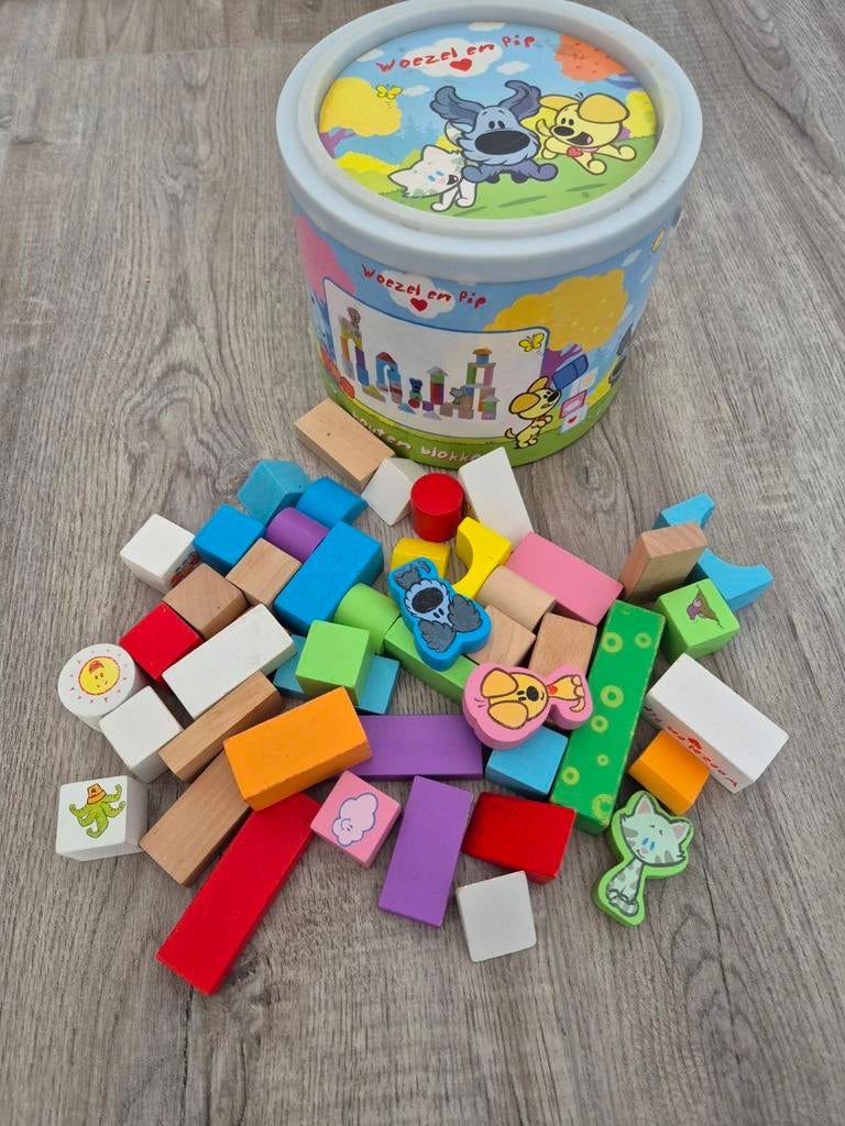Woezel en Pip houten blokken, Ophalen