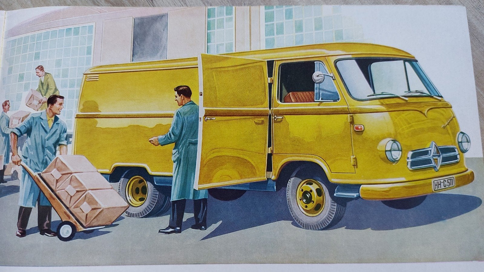 Borgward B 611 bedrijfswagen folder Duitstalig, Ophalen of Verzenden, Zo goed als nieuw, Overige merken