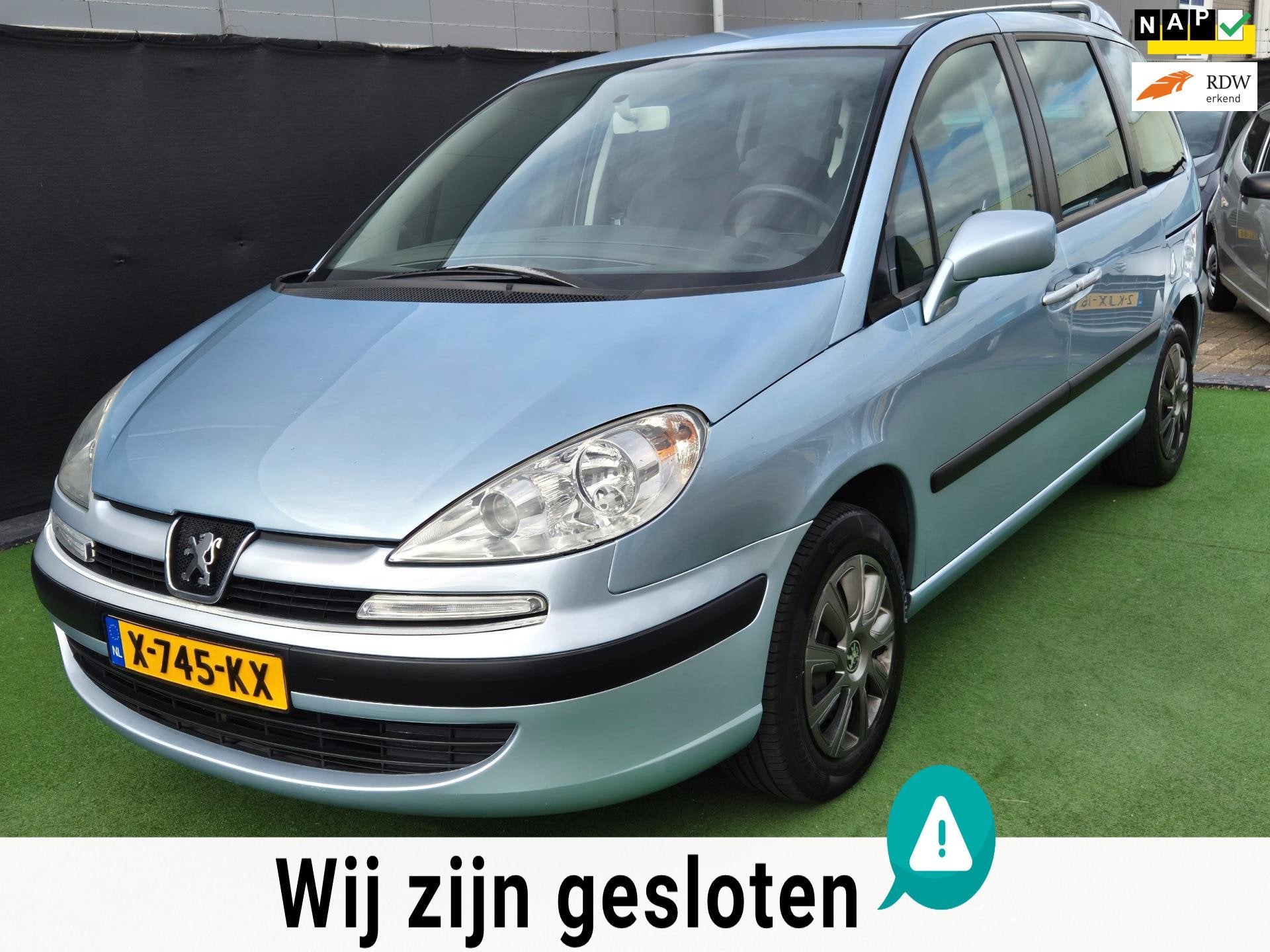 Peugeot 807 2.0 SV Pullman 8P 8 PERSOONS!, Auto's, Peugeot, Bedrijf, Te koop, ABS, Airbags, Airconditioning, Automatische klimaatregeling