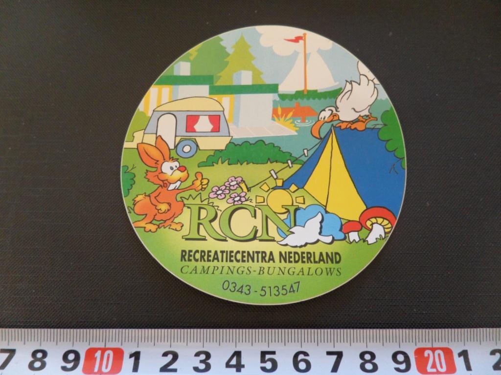 sticker RCN Recreatiecentra Nederland, Ophalen, Zo goed als nieuw