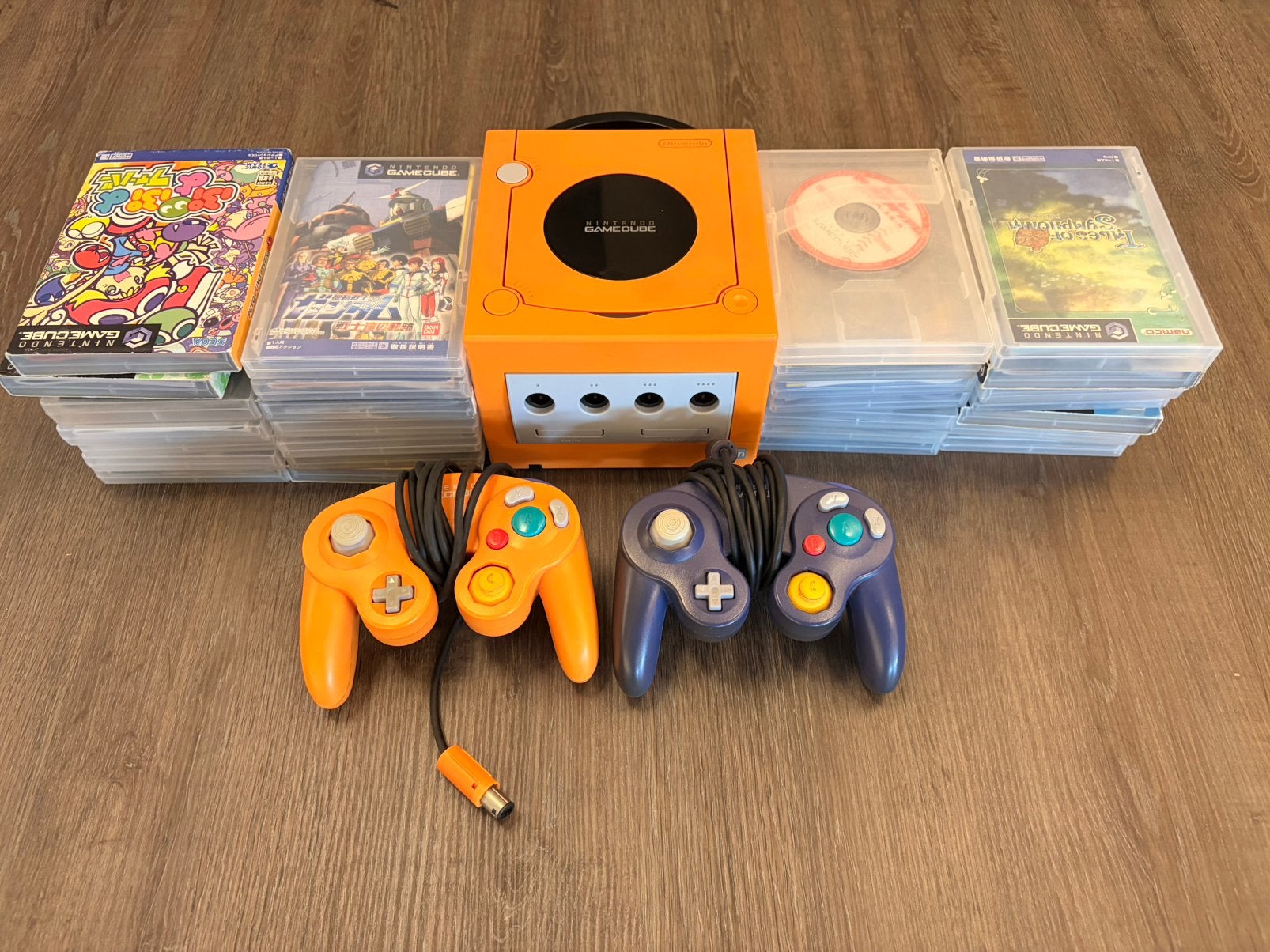 Nintendo GameCube Orange Spice + 28 Games Zelda Pokemon, Gebruikt, Overige kleuren, Met games, Met 2 controllers