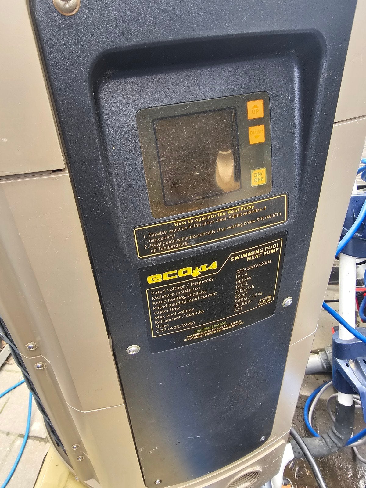 Zwembad warmtepomp 14kw, Tuin en Terras, Ophalen