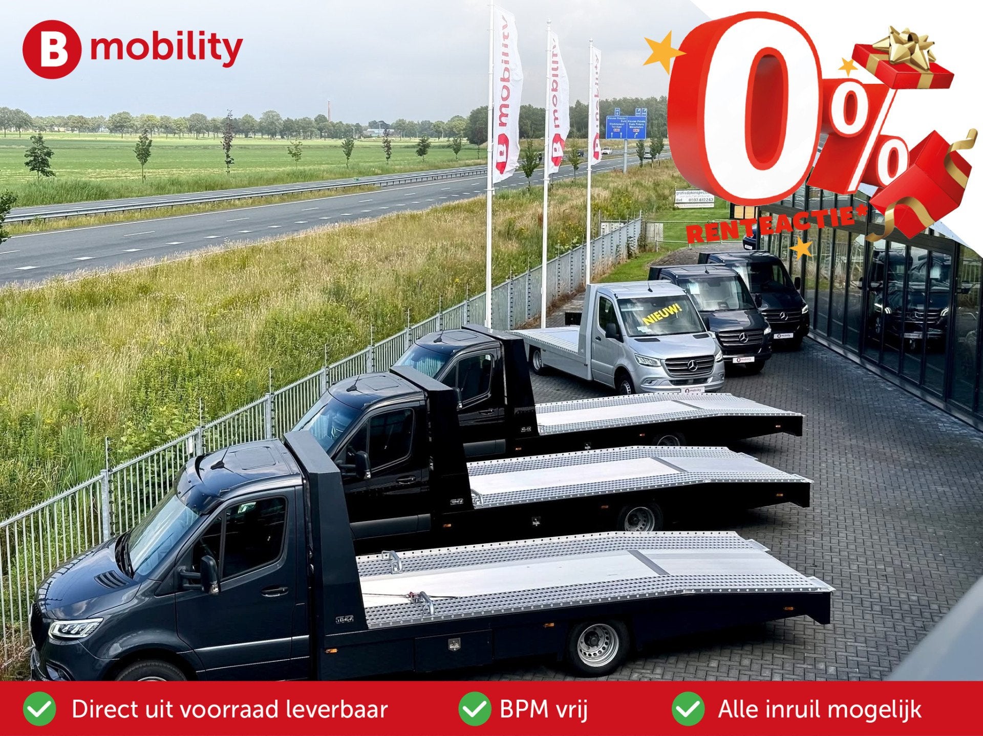 Mercedes-Benz Sprinter 519 CDI Tijhof AluLiner V/A €32 Per, Stof, Gebruikt, Start-stop-systeem, Bedrijf