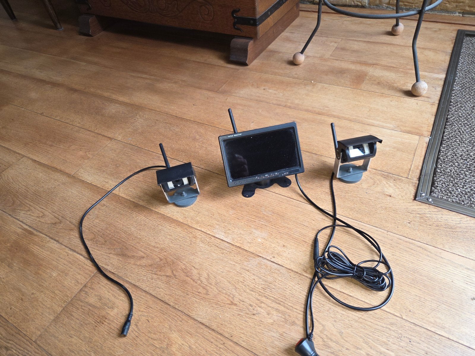 Draadloze achteruitrijcamera set met monitor, Ophalen of Verzenden, Draadloos, Gebruikt