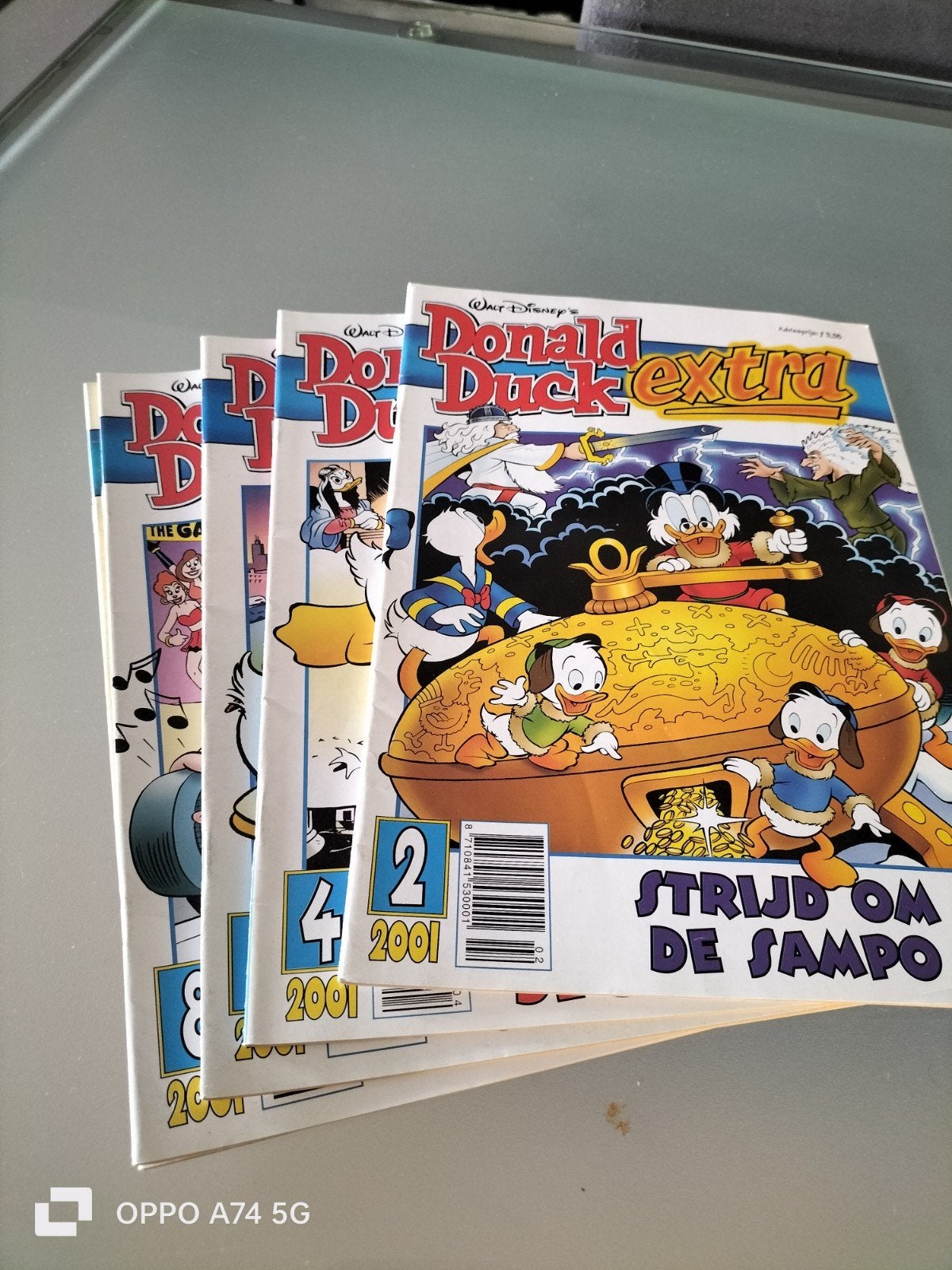 5 Donald Duck Extra Stripcomics - Jaargang 2001, Ophalen, Gelezen, Walt Disney