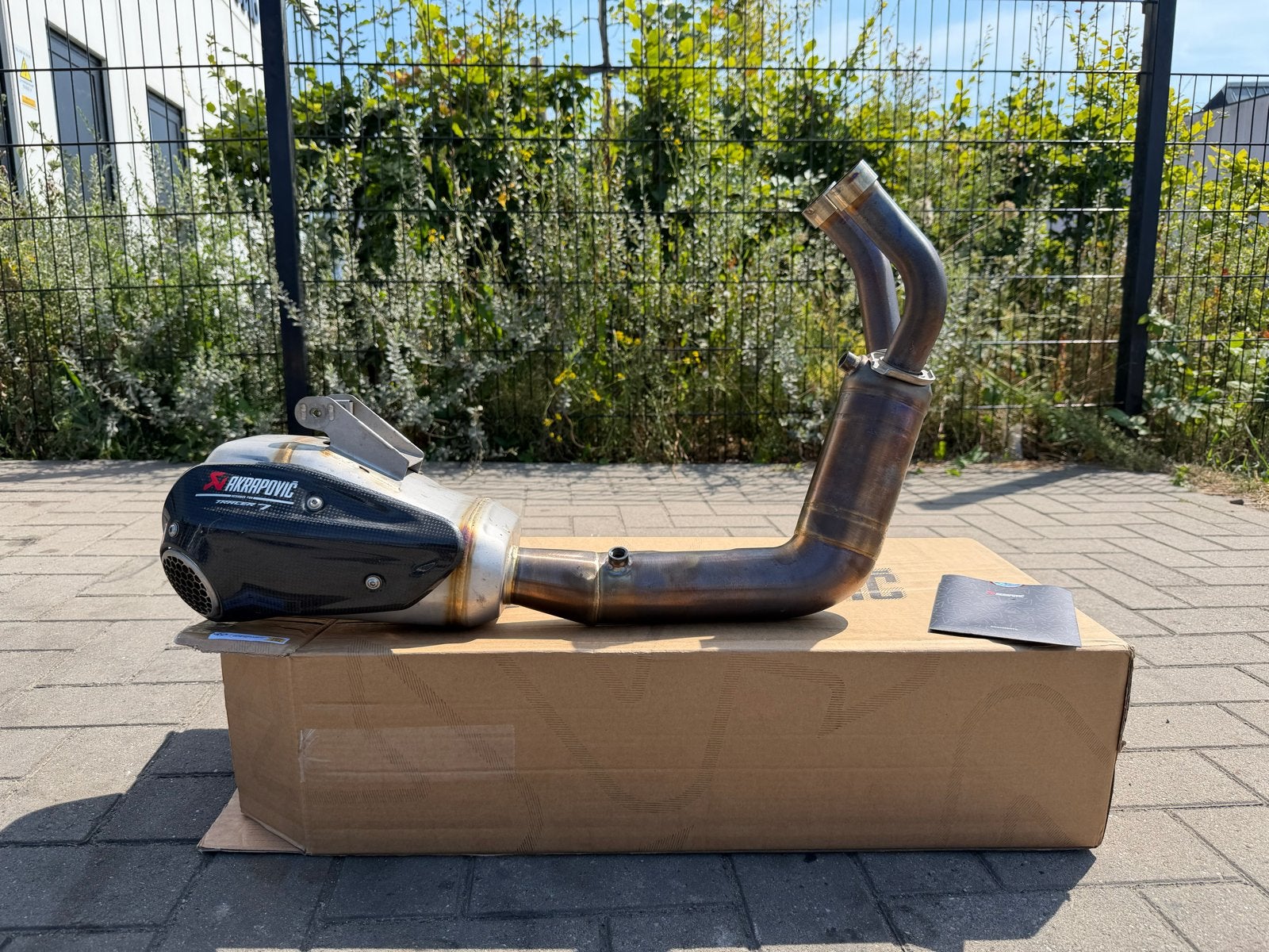 Akrapovic uitlaat voor Yamaha Tracer 7 2025-2026, Ophalen, Gebruikt