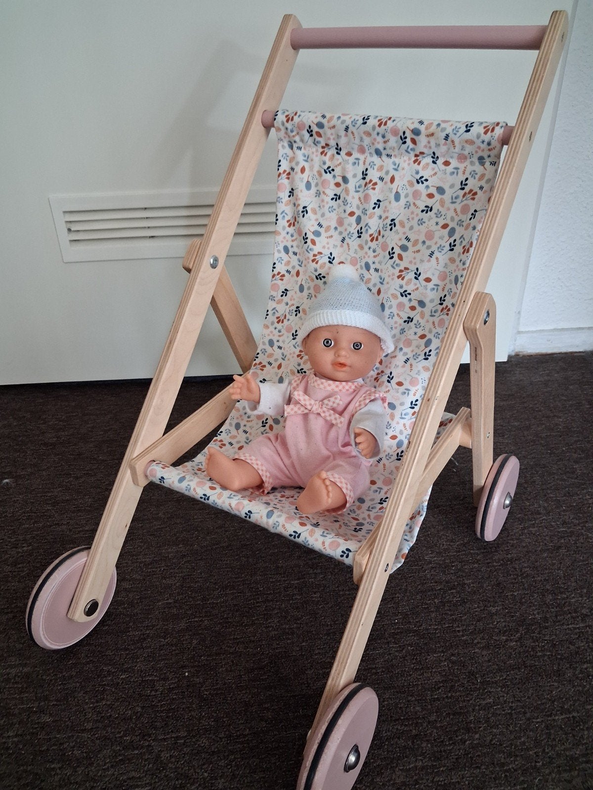 Little Dutch poppenwagen met pop - H50cm, Kinderen en Baby's, Ophalen, Gebruikt, Babypop