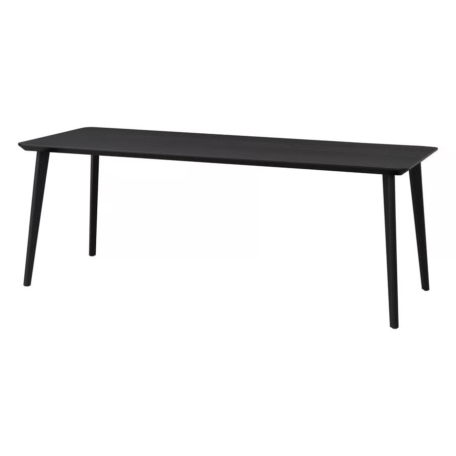 Ikea lisabo zwarte eettafel - 200x78 cm nieuw, Huis en Inrichting, Tafels | Eettafels, Ophalen, 50 tot 100 cm, Zo goed als nieuw
