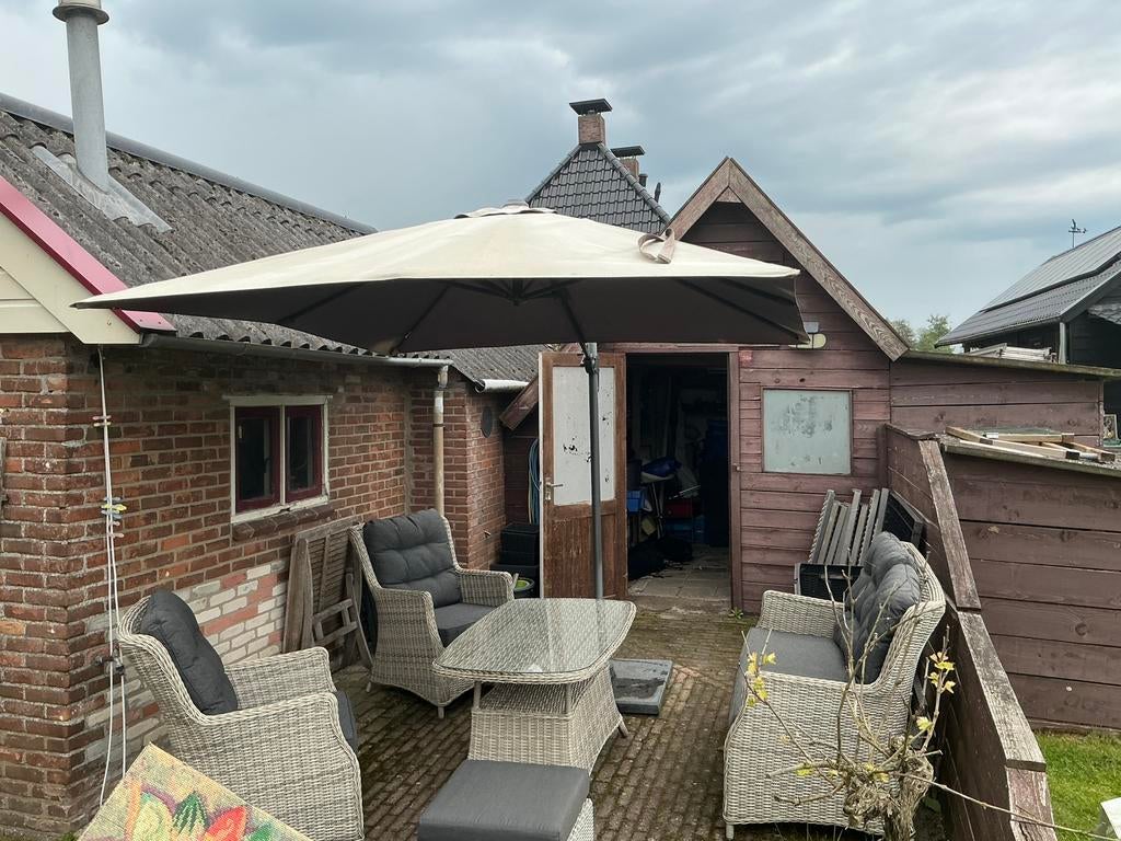 Mooie weing gebruikte tuinset, Tuin en Terras, Ophalen, Gebruikt, Tuinset