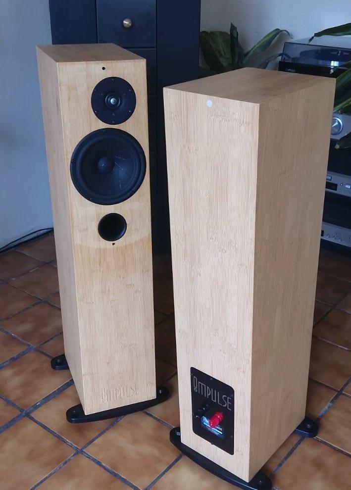 Impulse Big Black Magic Bamboo luidsprekers - Handgemaakt, Audio, Tv en Foto, Luidsprekers, Overige merken, Gebruikt, ., Ophalen of Verzenden