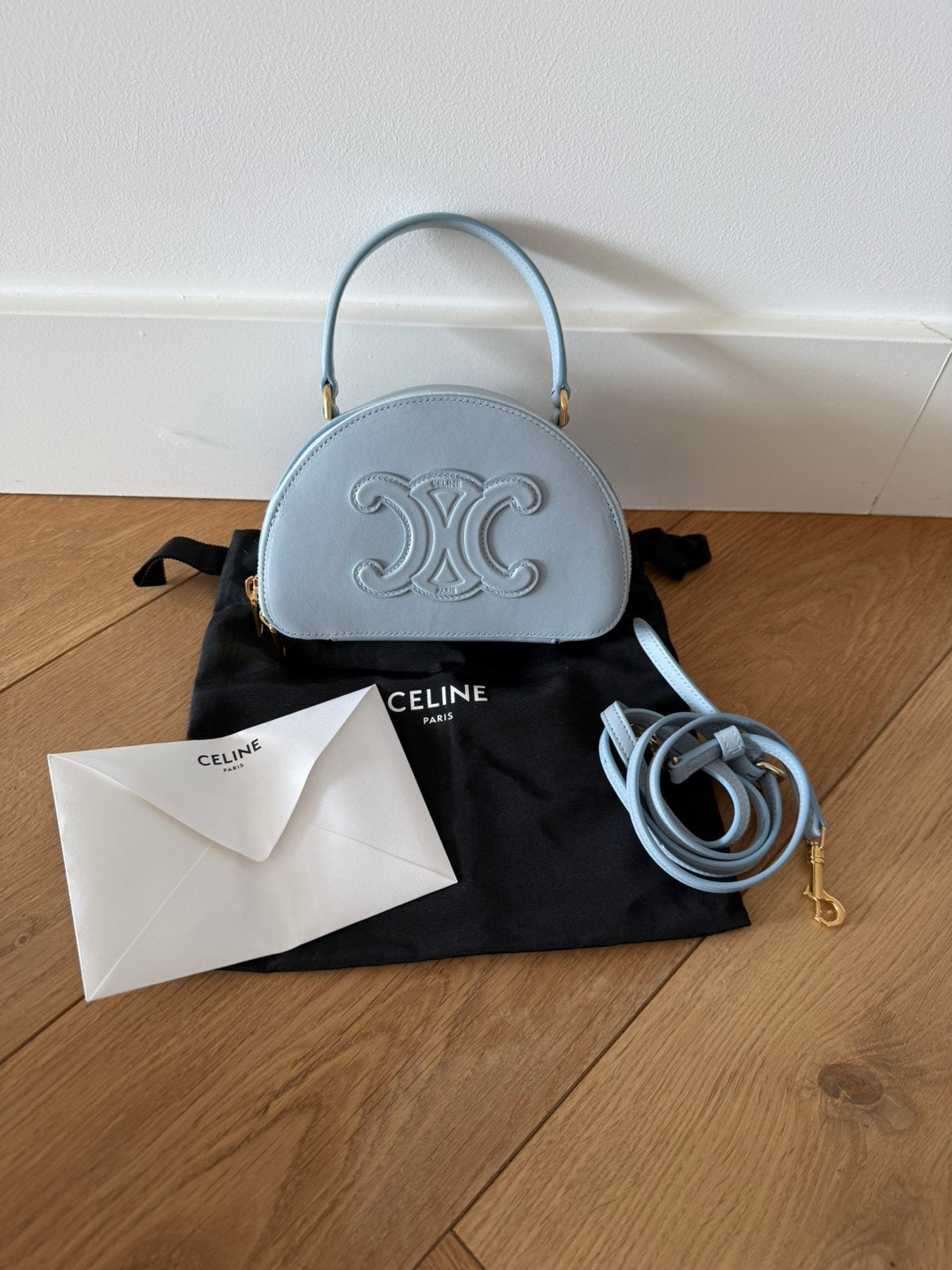 Celine tasje, Ophalen, Zo goed als nieuw, Blauw, Schoudertasje