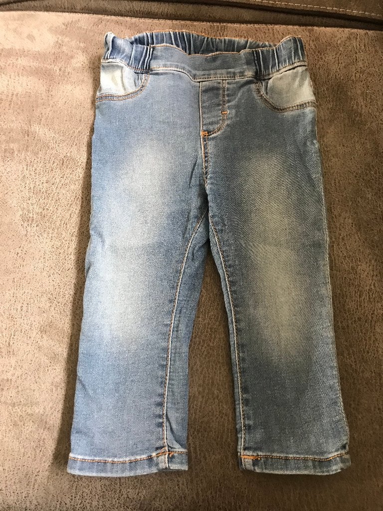zgan lichte spijkerbroek -tregging maat 80 van de h&m, Kinderen en Baby's, Babykleding | Maat 80, Broekje, Meisje, Ophalen of Verzenden