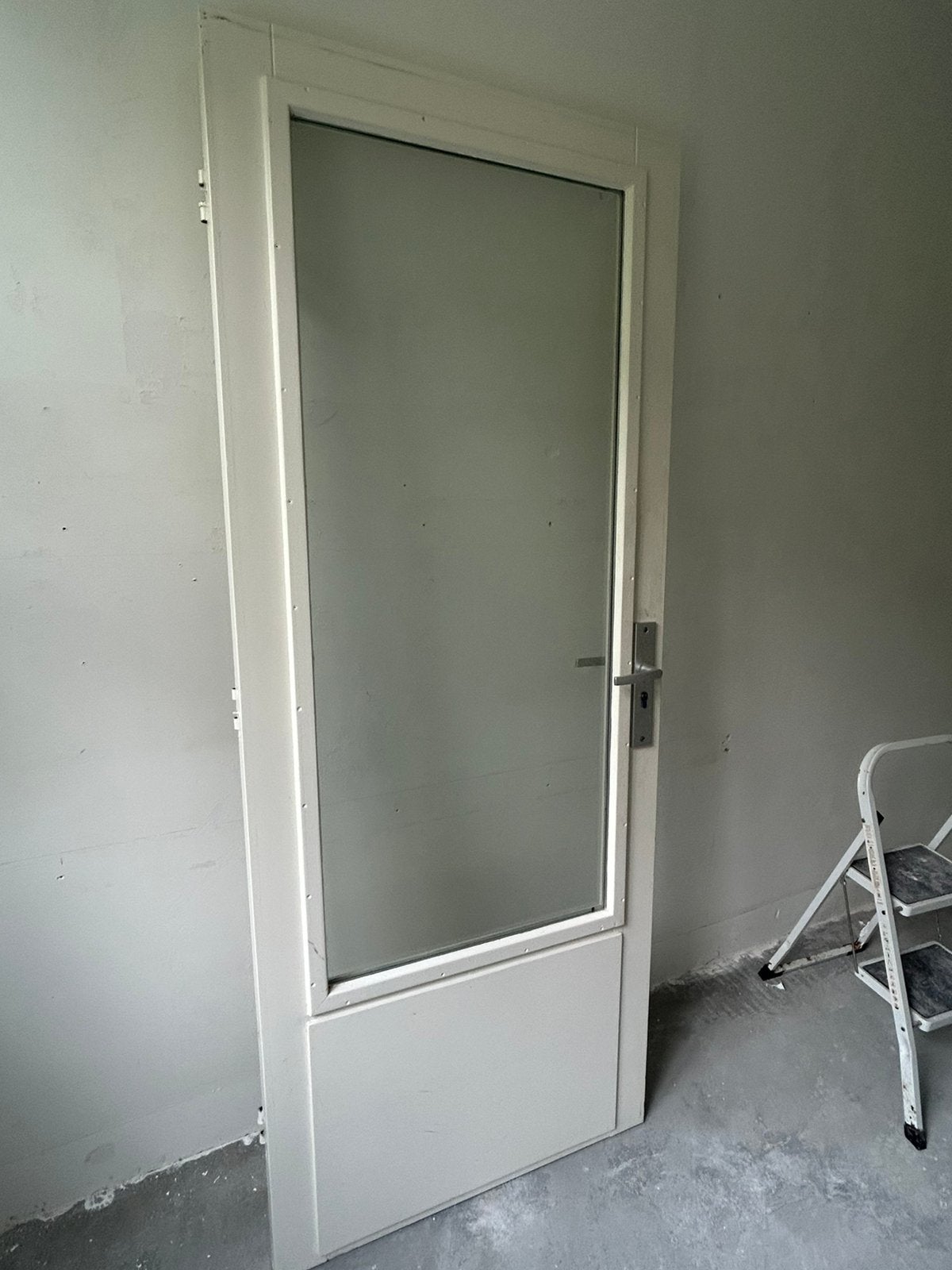 Buitendeur wit 201cm x 81cm, Doe-het-zelf en Verbouw, Ophalen, Gebruikt, 80 tot 100 cm, Buitendeur