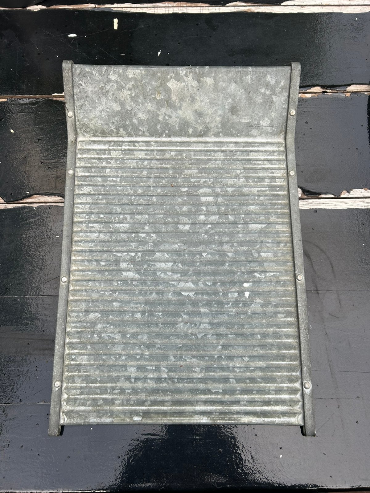 Antiek metalen wasbord., Ophalen of Verzenden