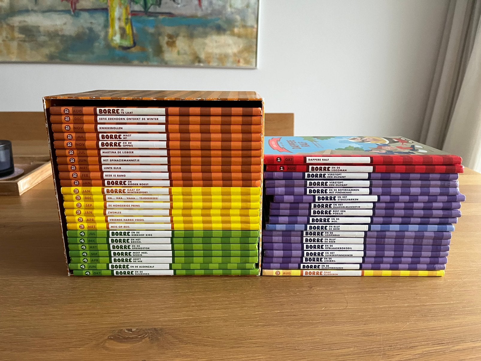 Grote set Borre leesboeken – 40 stuks met opbergbox, Boeken, Ophalen of Verzenden, Gelezen, Fictie algemeen