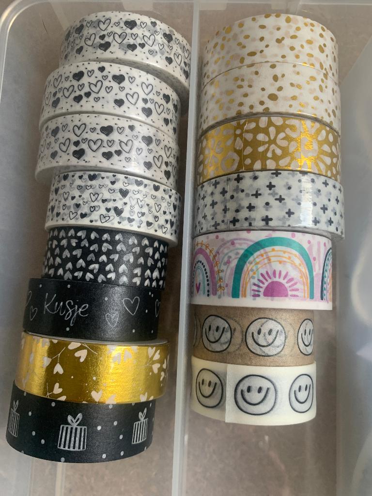 Diverse rolletjes washi-tape nieuw, Overige thema's, Nieuw, Meerkleurig, Ophalen of Verzenden