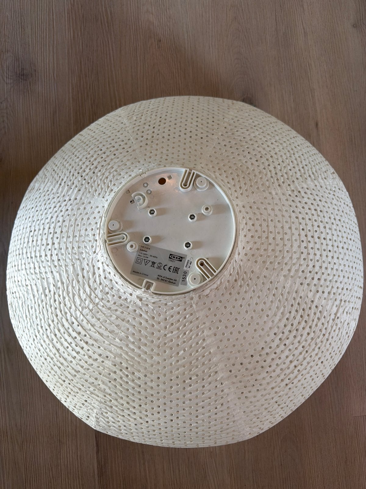 IKEA KNIXHULT Lampenkap Bamboe - Zo goed als nieuw, Ophalen of Verzenden, Zo goed als nieuw, Natuurlijk materiaal, E27 (groot)