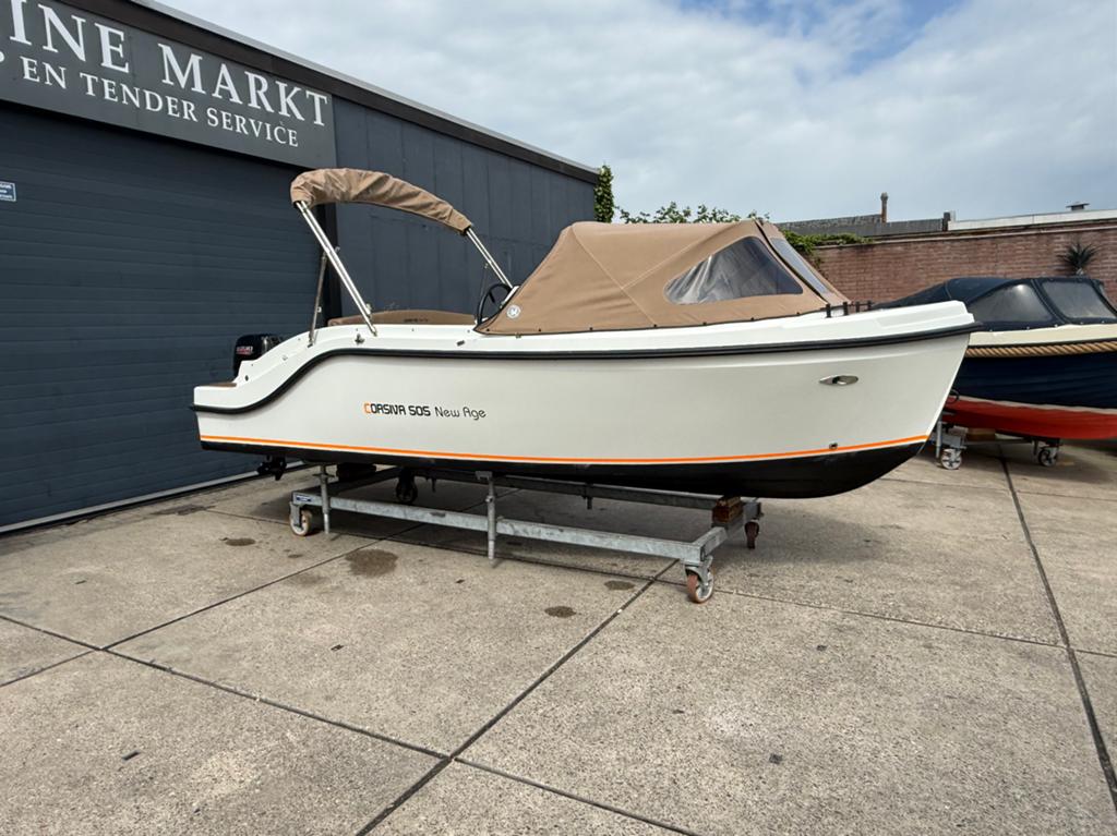 Sportieve Corsiva 505 new age tender met SUZUKI 20pk, Ophalen, Tender, Gebruikt, 5 m