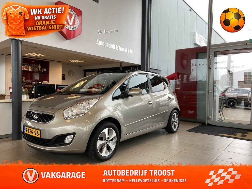 Kia Venga 1.4 CVVT World Cup Edition,Panoramadak,Navigatie,A, Auto's, Stof, Gebruikt, 4 cilinders, 1153 kg