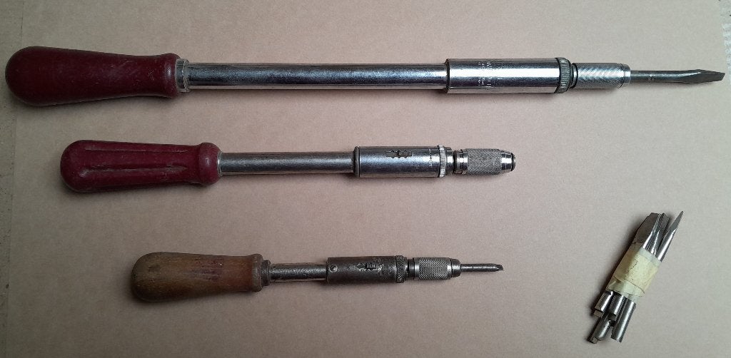 ~ Oude Pompschroevendraaiers, Ophalen of Verzenden, Gebruikt