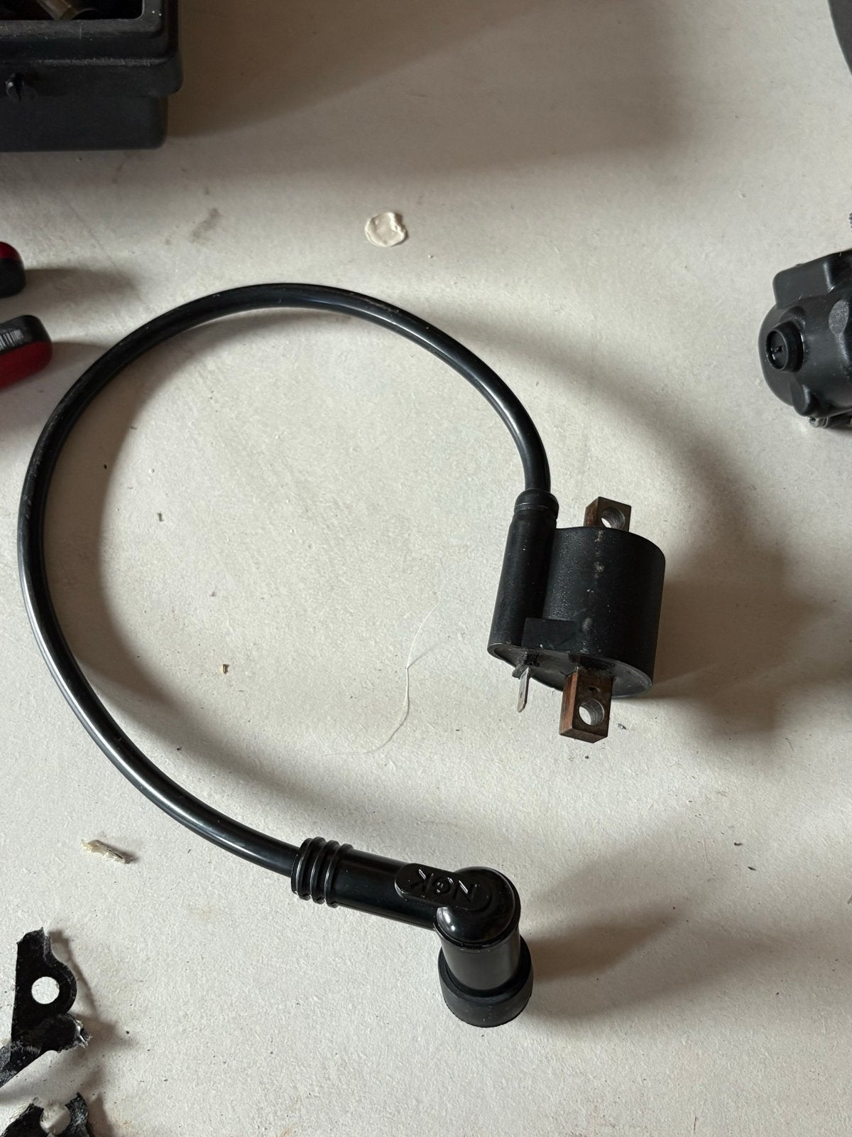 Bobine met bougiekabel en bougiedop, Ophalen of Verzenden, Gebruikt