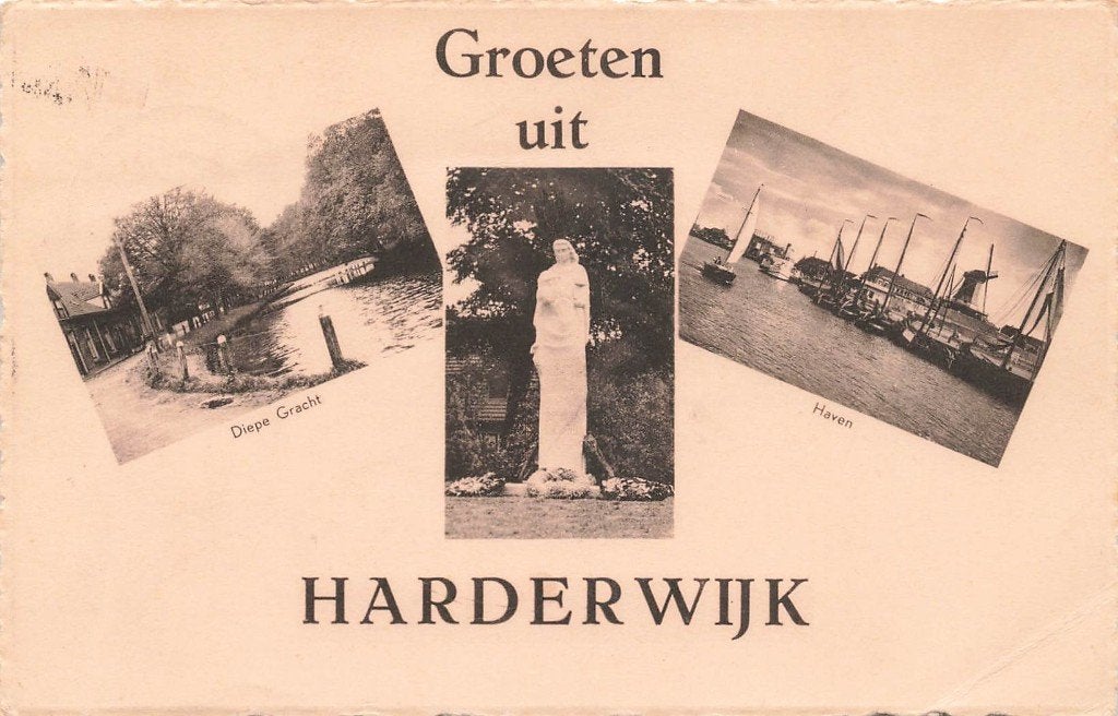 Groeten uit Harderwijk, Ophalen of Verzenden, 1940 tot 1960, Gelopen, Gelderland