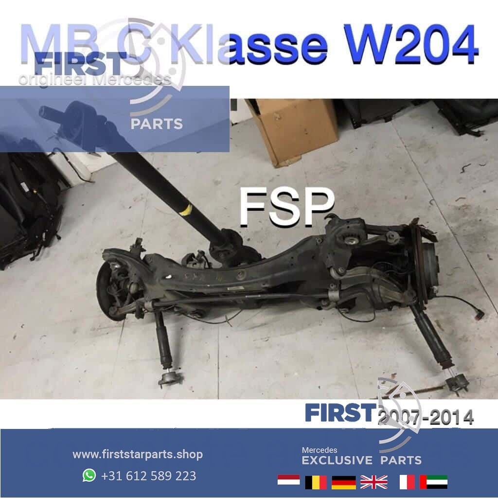 W204 complete achteras Mercedes C Klasse 2007-2014 achter as, Auto-onderdelen, Ophalen, Gebruikt, -, -