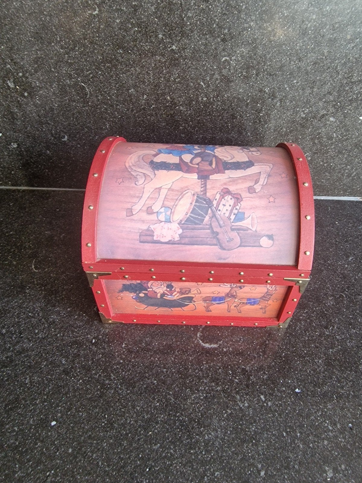 Vintage Muziekdoos met Bewegende Figuren, Antiek en Kunst, Ophalen of Verzenden