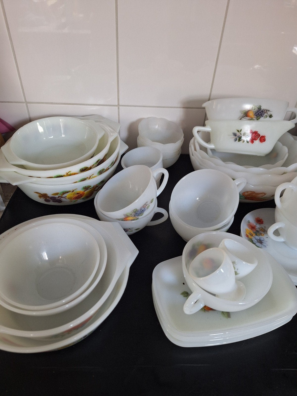 verzameling vintage arcopal en pyrex, Ophalen