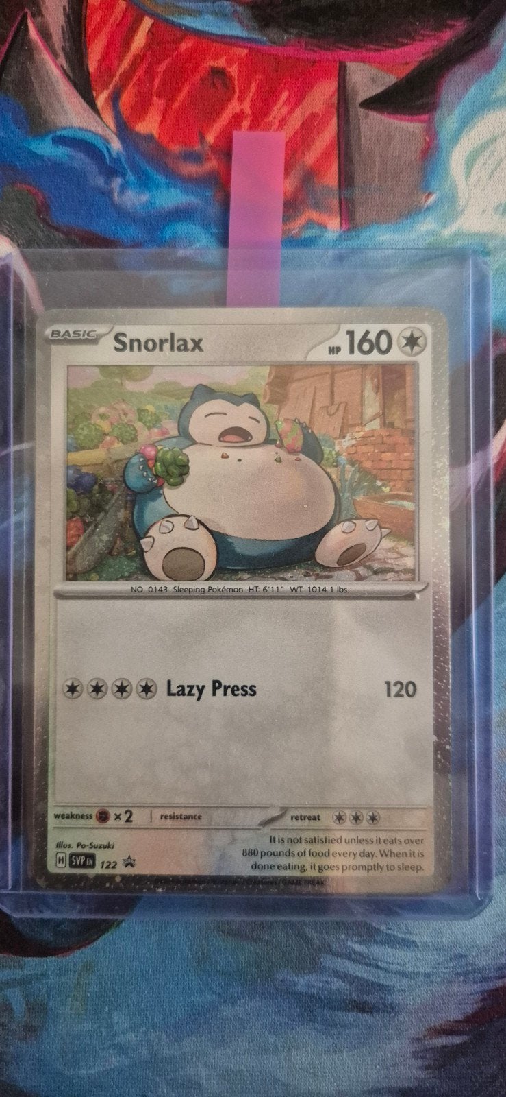 Pokémon kaart: Snorlax 122 SVP, Ophalen of Verzenden, Nieuw, Losse kaart, Foil