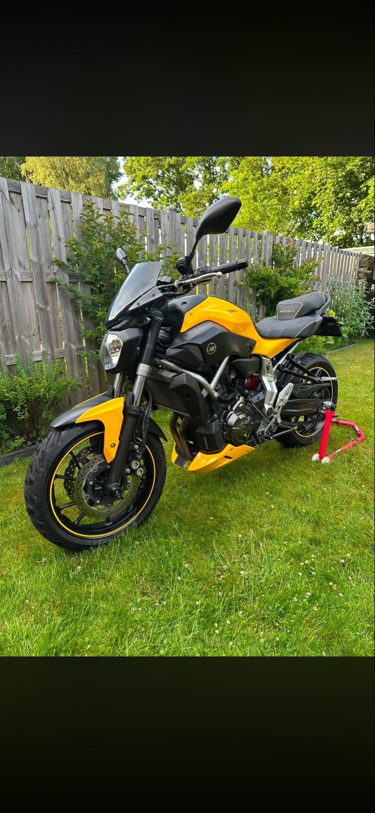 Yamaha MT-07 2014 Geel vol vermogen 55kw 2e eigenaar, Motoren, 2 cilinders, Sportuitlaat, Motorrijbewijs A, Gebruikt