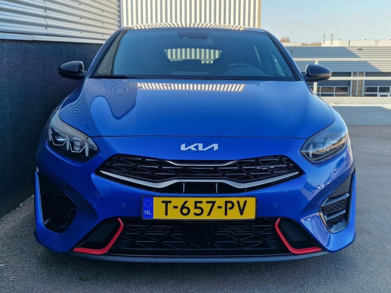 Kia ProCeed 1.6 T-GDi GT Schuif-/kanteldak, Trekhaak, stoel-, 15 km/l, Gebruikt, Blauw, Leder