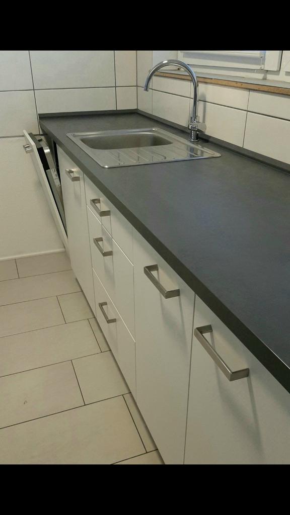 Mooie witte IKEA keuken type ENHET te koop, Ophalen, Wit, Dubbelwandige keuken, Zo goed als nieuw
