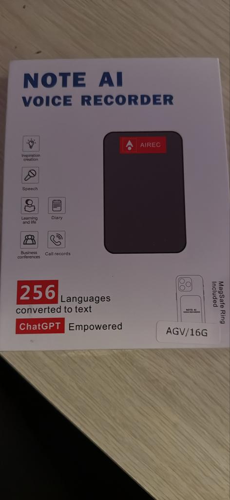 AI Voice Recorder voor Telefoon - ChatGPT Ondersteund, Verzenden, Nieuw, Overige typen, Apple iPhone