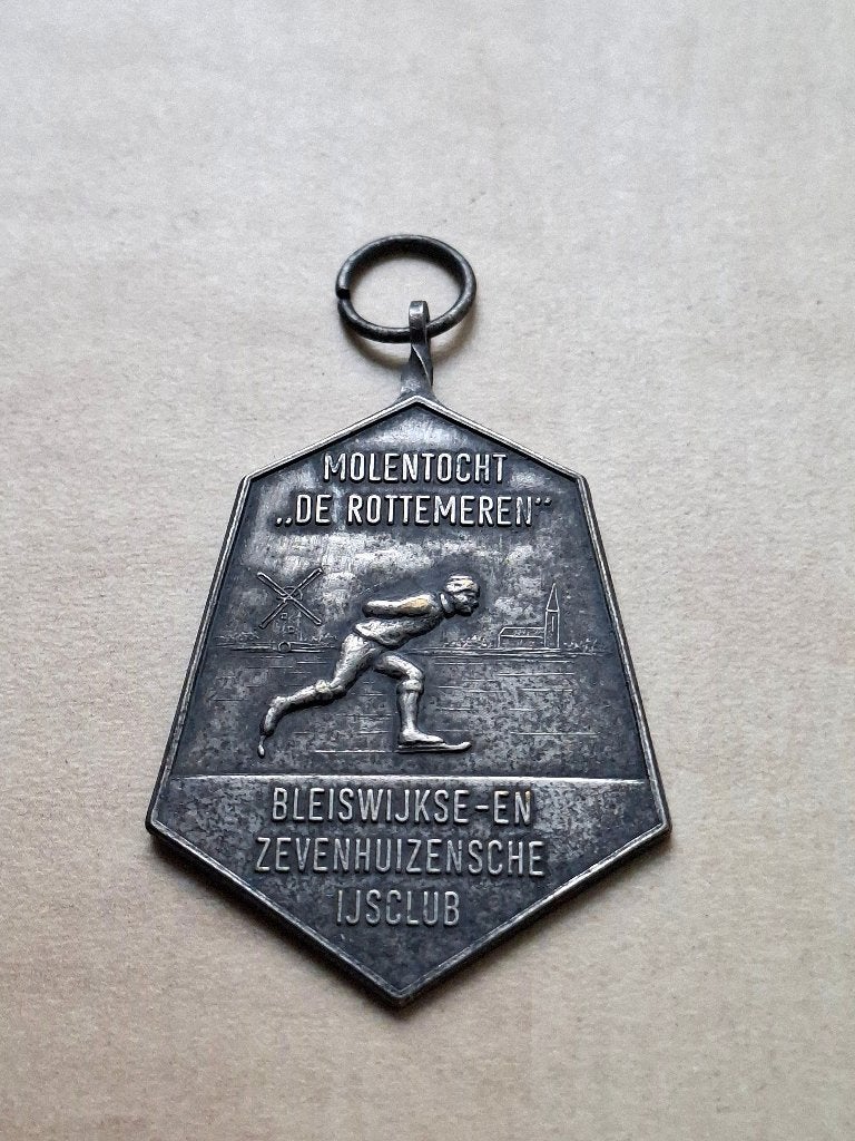 Medaille Schaatsen 9 - De Rottemeren Bleiswijk Zevenhuizen, Ophalen of Verzenden, Overige materialen, Nederland