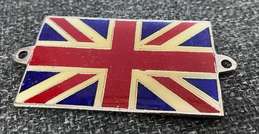 Union Jack auto embleem / badge – zwaar uitgevoerd, Ophalen of Verzenden, Gebruikt